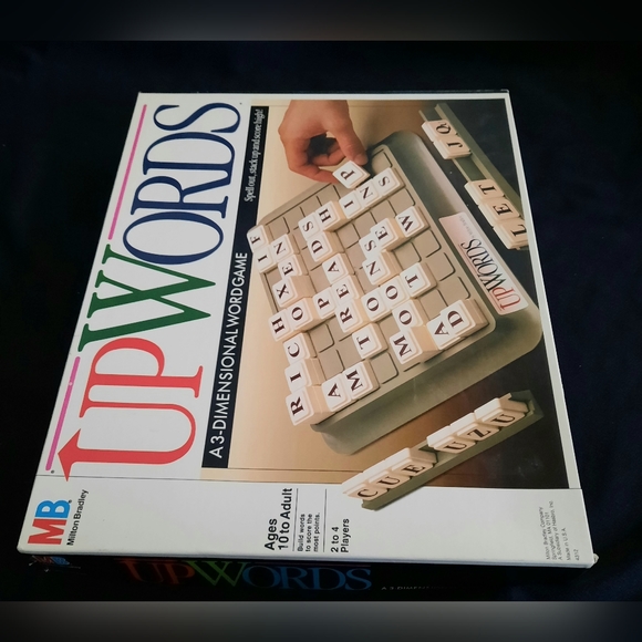 Vintage -UPWORDS Game A 3-Dimensional Word Game Milton Bradley, Complete 1988 - Picture 2 of 8